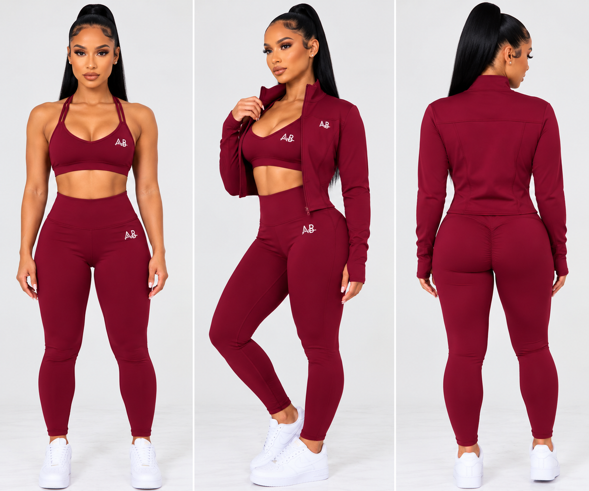 ACTIVE BALANCE 3-PIECE SET - CHERRY RED