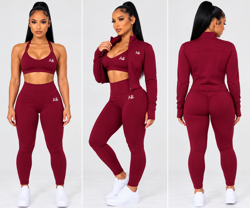 ACTIVE BALANCE 3-PIECE SET - CHERRY RED