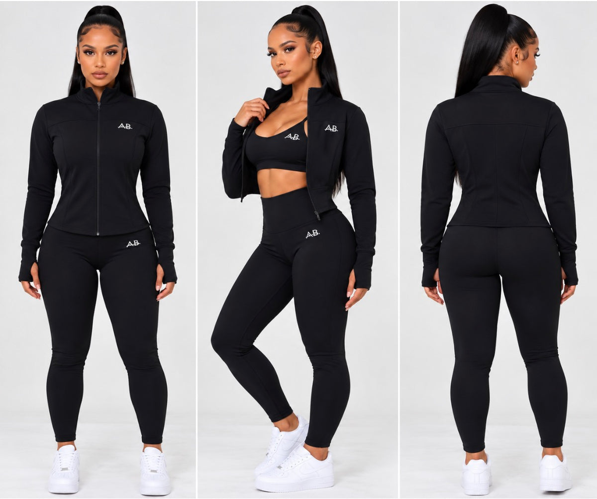 ACTIVE BALANCE 3-PIECE SET - BLACK